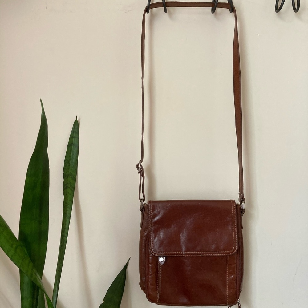 Giani Bernini Brown Leather Cross Bag
